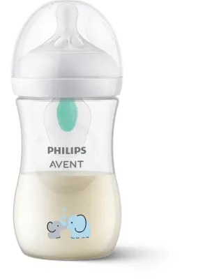 Бутылочка для кормления Philips Avent Natural Response AirFree SCY673/81, с клапаном AirFree, 260 мл 3-6 m Elephant