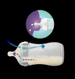 Бутылочка для кормления Philips Avent Natural Response AirFree SCY673/81, с клапаном AirFree, 260 мл 3-6 m Elephant — фото 3