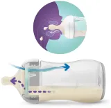 Бутылочка для кормления Philips Avent Natural Response AirFree SCY673/82, с клапаном AirFree, 260 мл 3-6 m Bear — фото 2