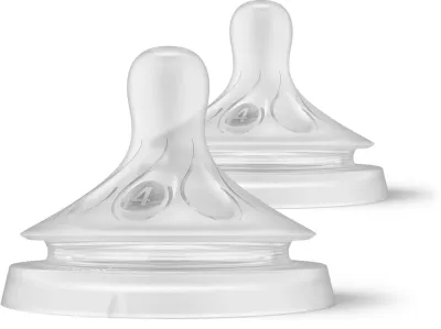 Соски для бутылочек Philips Avent Natural Response SCY964/02, поток 4, с 3 месяцев, 2 шт 6 m+