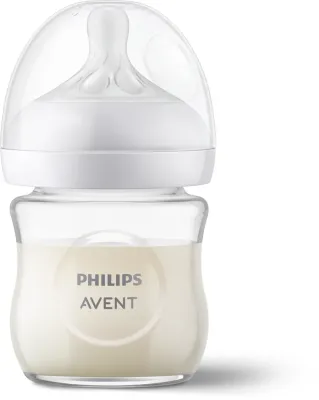 Бутылочка для кормления Philips Avent Natural Response Glass SCY930/01, стеклянная, поток 2, 120 мл 0-3 m