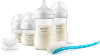 Подарочный набор для новорождённого Philips Avent Natural Response Set SCD838/11, бутылочки и соска-пустышка
