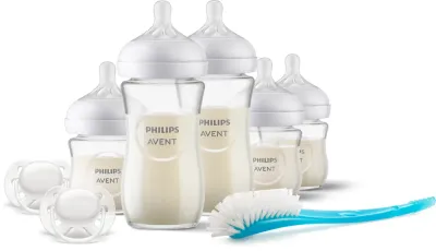 Подарочный набор для новорождённого Philips Avent Natural Response Set SCD879/11, бутылочки и пустышки