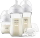 Подарочный набор для новорождённого Philips Avent Natural Response Glass Set SCD878/11, стеклянные бутылочки и пустышка — фото 1