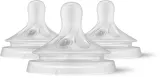 Соска для бутылочки Philips Avent Natural Response SCY960/03, силиконовая, 3 шт 3-6 m; 2x 6 m+ — фото 1