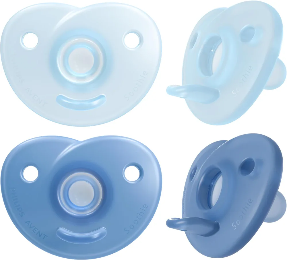 Пустышка Philips Avent Soothie SCF099/26 голубая, силиконовая, 0-6 мес., 2 шт Boy