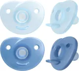 Пустышка Philips Avent Soothie SCF099/26 голубая, силиконовая, 0-6 мес., 2 шт Boy — фото 2