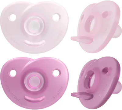 Пустышка Philips Avent Soothie SCF099/27 розовая, силиконовая, 0-6 мес., 2 шт Girl