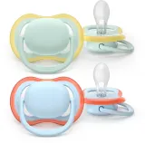 Пустышка Philips Avent Ultra Air SCF087/01 0-6m, 0–6 месяцев, 2 шт Boy — фото 1
