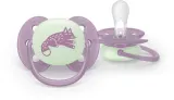 Пустышка Philips Avent Ultrasoft Night SCF094/04 ортодонтическая, светящаяся в темноте, 6-18 мес., 2 шт Neutral — фото 2