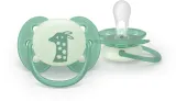 Пустышка Philips Avent Ultrasoft Night SCF094/04 ортодонтическая, светящаяся в темноте, 6-18 мес., 2 шт Neutral — фото 3