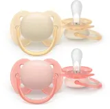 Пустышка Philips Avent Ultrasoft SCF091/38 0-6 m, 0–6 месяцев, 2 шт Girl — фото 1