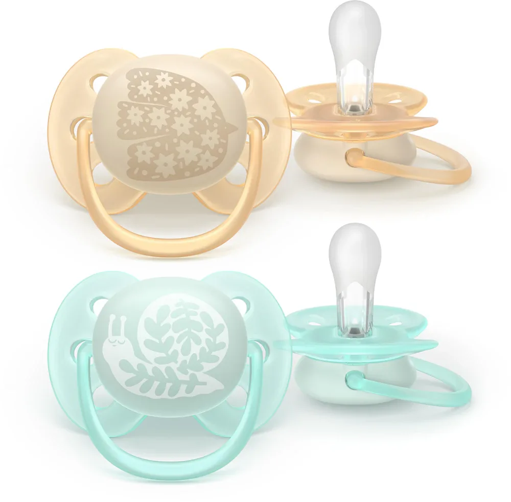 Пустышка Philips Avent Ultrasoft SCF091/41 0-6 m, 0–6 месяцев, 2 шт Neutral