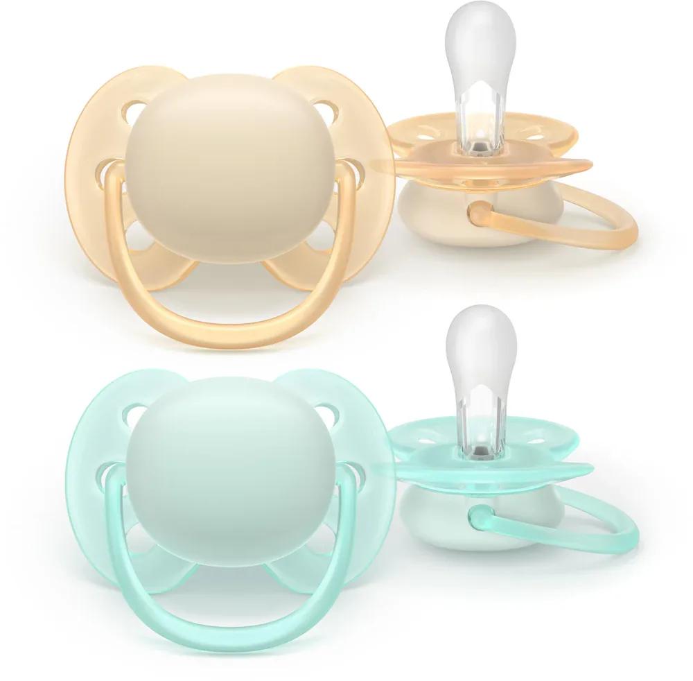 Пустышка Philips Avent Ultrasoft SCF091/40 0-6 m, 0–6 месяцев, 2 шт Neutral