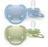 Пустышка Philips Avent Ultrasoft SCF091/37 0-6 m, 0–6 месяцев, 2 шт Boy — фото 1