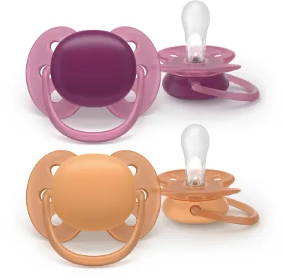 Пустышка Philips Avent Ultrasoft SCF093/03 18+m, старше 18 месяцев, 2 шт Girl