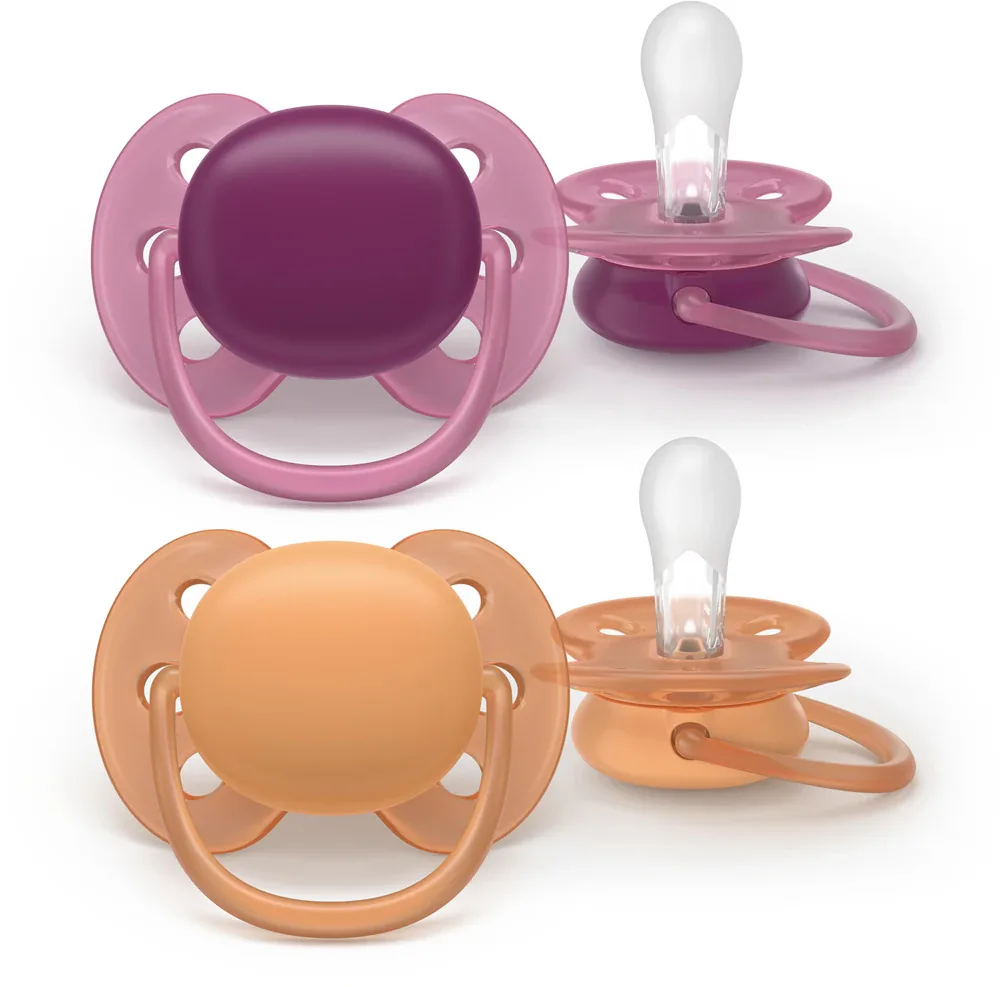 Пустышка Philips Avent Ultrasoft SCF093/03 18+m, старше 18 месяцев, 2 шт Girl