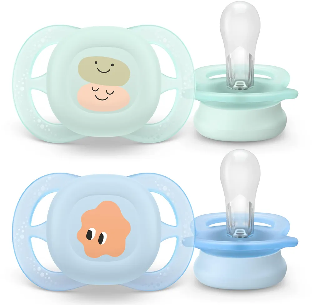 Пустышка Philips Avent Ultrastart SCF075/14 0-2 m, 0–2 месяца, 2 шт Boy