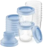 Контейнеры для хранения грудного молока Philips Avent VIA SCF618/10, с насадками для кормления, 10×180 мл — фото 1