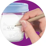 Контейнеры для хранения грудного молока Philips Avent VIA SCF618/10, с насадками для кормления, 10×180 мл — фото 3