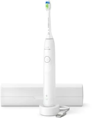 Звуковая зубная щётка Philips Sonicare 5300 HX7108/02 с отбеливающей головкой, 62 000 движений в минуту, 1 шт White