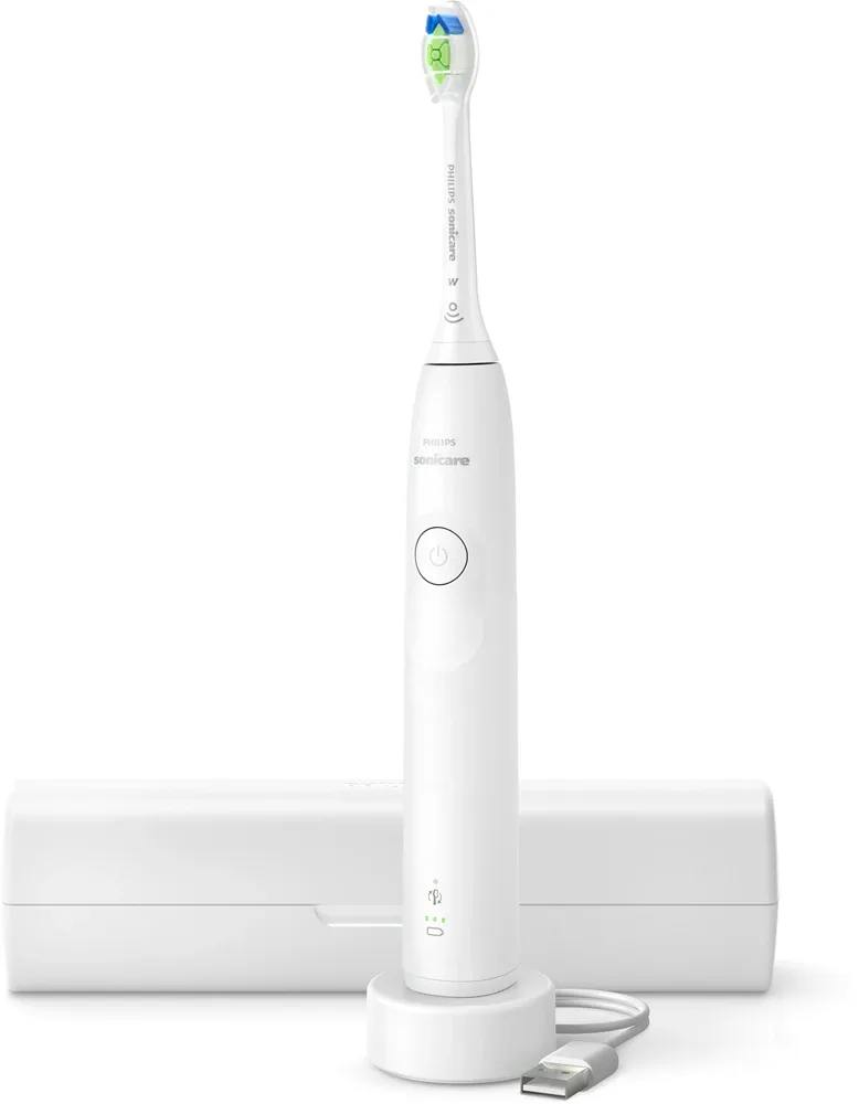 Звуковая зубная щётка Philips Sonicare 5300 HX7108/02 с отбеливающей головкой, 62 000 движений в минуту, 1 шт White