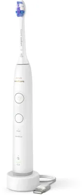 Звуковая зубная щётка Philips Sonicare 6100 HX7400/01 с головкой S2 Sensitive, 62 000 движений в минуту, 1 шт White