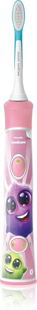 Детская электрическая щётка Philips Sonicare For Kids HX6352/42 соническая, с приложением, 1 шт Pink