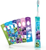Электрическая звуковая зубная щётка для детей Philips Sonicare For Kids HX6322/04 с Bluetooth и таймером, 1 шт Aqua — фото 7
