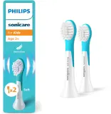 Сменные насадки для детской зубной щётки Philips Sonicare For Kids Mini 3+ HX6032/90 белые, для детей от 3 лет, 2 шт — фото 1