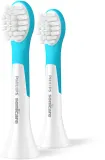 Сменные насадки для детской зубной щётки Philips Sonicare For Kids Mini 3+ HX6032/90 белые, для детей от 3 лет, 2 шт — фото 2