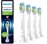 Сменные насадки для зубной щётки Philips Sonicare Optimal White HX6064/87 белые, 4 шт — фото 1