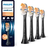 Сменные насадки для зубной щётки Philips Sonicare Premium All-in-One HX9094/88 черные, 4 шт Black — фото 1