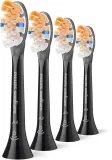 Сменные насадки для зубной щётки Philips Sonicare Premium All-in-One HX9094/88 черные, 4 шт Black — фото 2