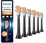 Сменные насадки для зубной щётки Philips Sonicare Premium All-in-One HX9096/88 черные, 6 шт Black — фото 1
