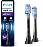 Сменные насадки для зубной щётки Philips Sonicare Premium Gum Care HX9052/88 чёрные, 2 шт — фото 1