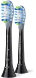 Сменные насадки для зубной щётки Philips Sonicare Premium Plaque Defense HX9042/88 чёрные, 2 шт — фото 2
