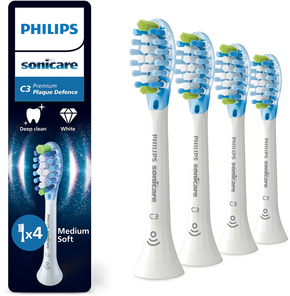 Сменные насадки для зубной щётки Philips Sonicare Premium Plaque Defense HX9044/87 белые, 4 шт
