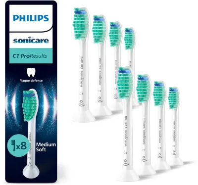 Сменные насадки для зубной щётки Philips Sonicare ProResults HX6018/87 белые, 8 шт