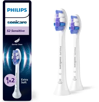Сменные насадки для зубной щётки Philips Sonicare Sensitive HX6052/87 белые, 2 шт