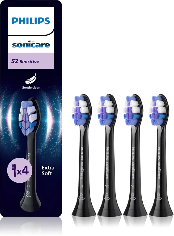 Сменные насадки для зубной щётки Philips Sonicare Sensitive HX6054/88, 4 шт