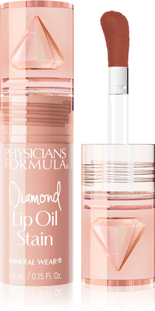 Тонирующее масло для губ Physicians Formula Mineral Wear Diamond Lip Oil Stain увлажняющее, 4,6 мл, оттенок Natural Nude
