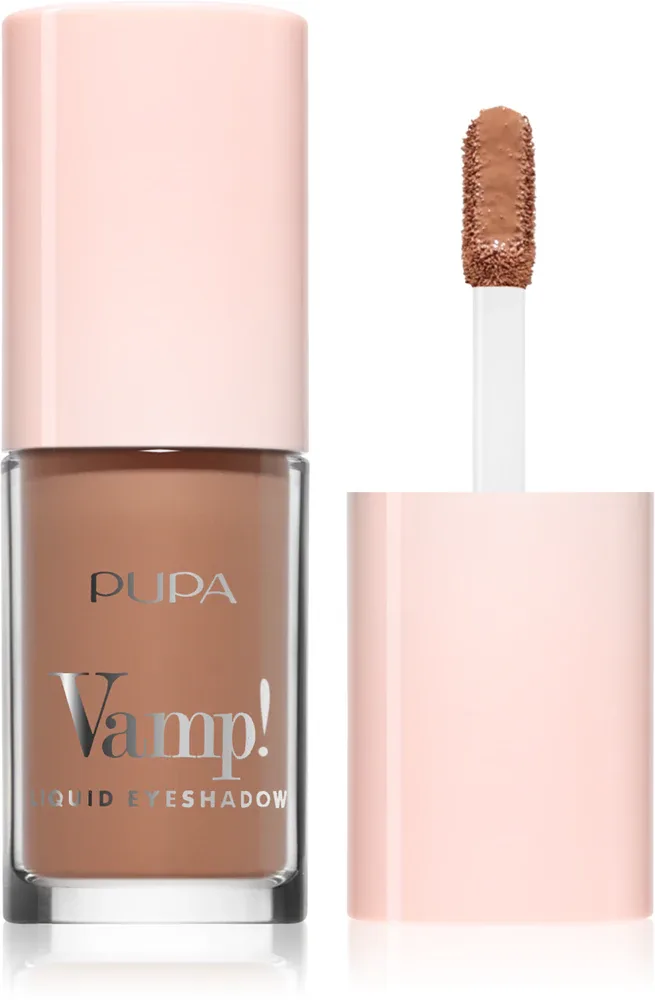 Жидкие тени для век PUPA Milano Vamp! Liquid Eyeshadow с интенсивной пигментацией, для дня и вечера, 4 мл, оттенок Hazel
