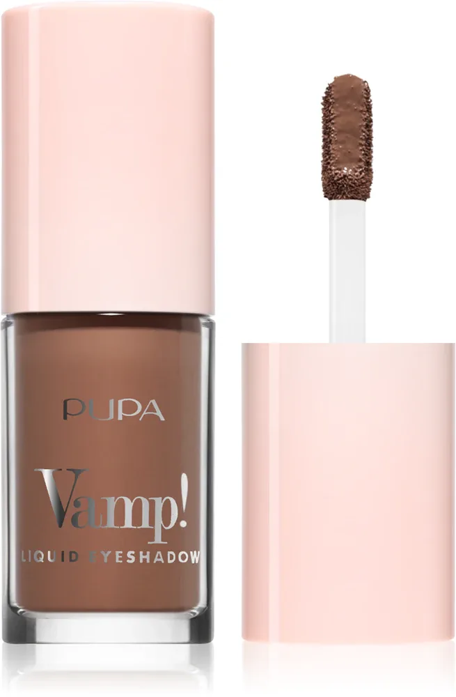 Жидкие тени для век PUPA Milano Vamp! Liquid Eyeshadow с интенсивной пигментацией, для дня и вечера, 4 мл, оттенок Mocha