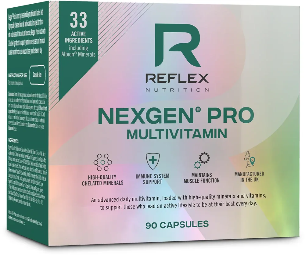 Комплекс витаминов и минералов Reflex Nutrition Nexgen PRO для нормального функционирования организма, 90 г