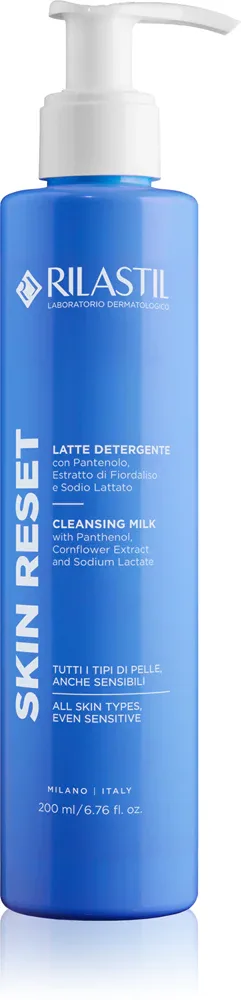 Молочко для лица Rilastil Skin Reset очищающее, для чувствительной кожи, 200 мл