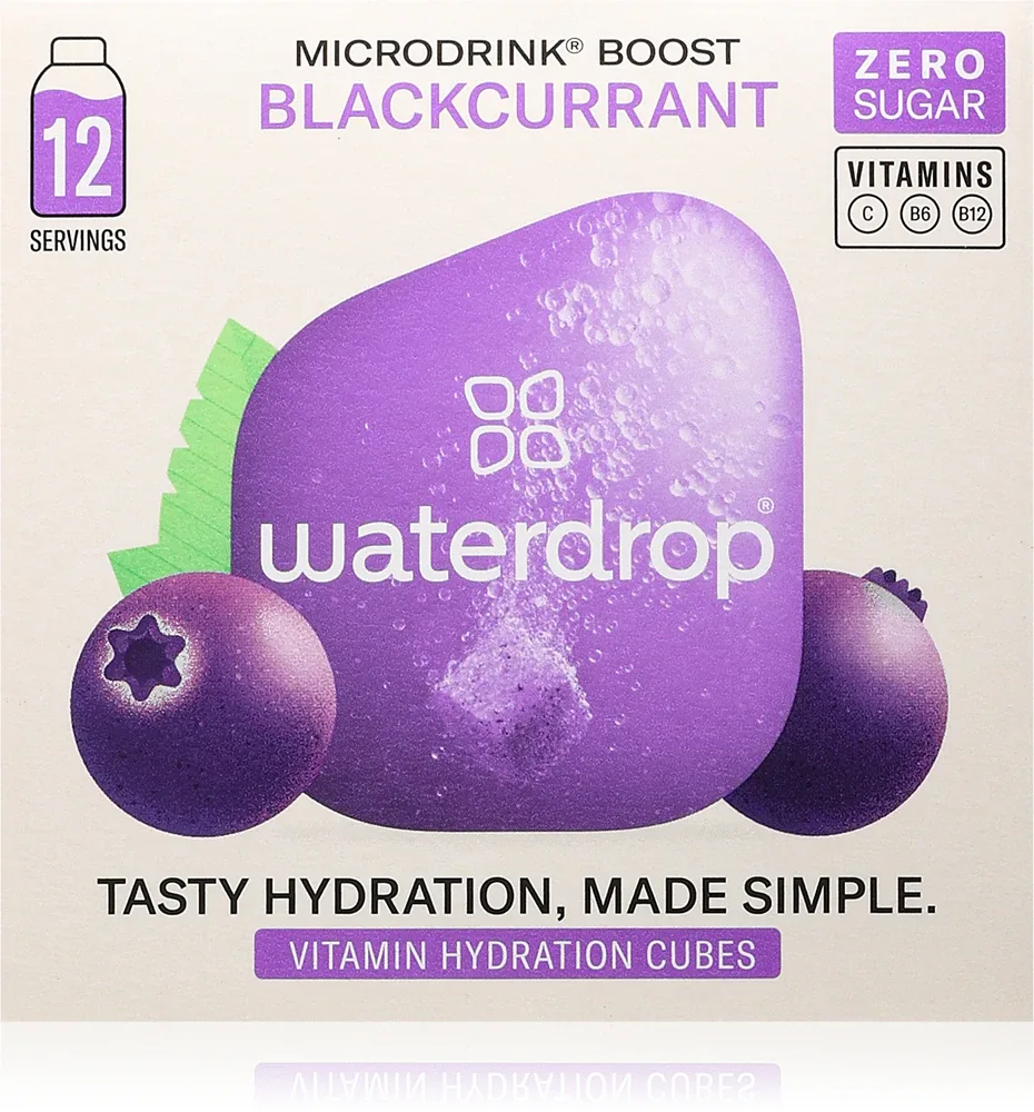Добавка для воды Waterdrop Microdrink с витаминами, с фруктовыми и растительными вытяжками, 12 шт