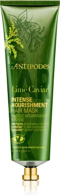 Маска для волос Antipodes Lime Caviar Intense Nourishment Hair Mask питательная, для окрашенных волос, 120 мл