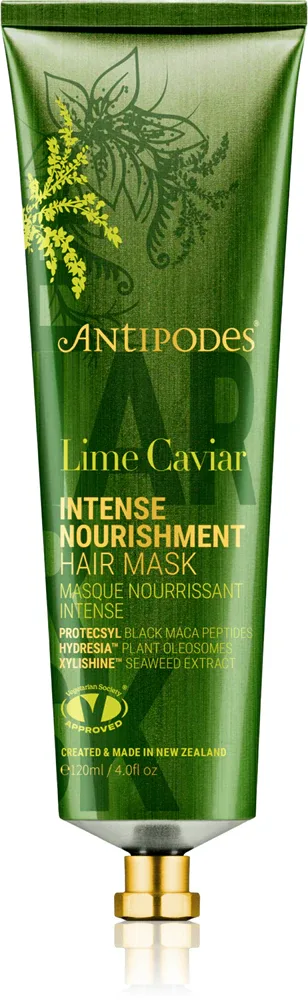 Маска для волос Antipodes Lime Caviar Intense Nourishment Hair Mask питательная, для окрашенных волос, 120 мл