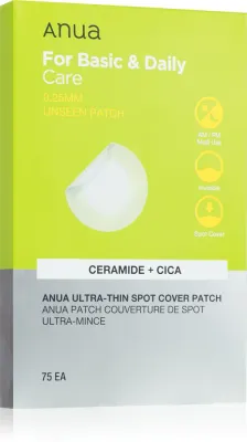 Патчи для лица Anua Ultra Thin Spot Cover Patch для проблемной кожи, с центеллой азиатской и алоэ, 75 шт